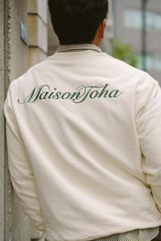 CLASSIC LOGO JUMPER IN CREAM