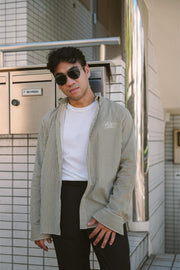 CLASSIC SHIRT IN GREEN STRIPES