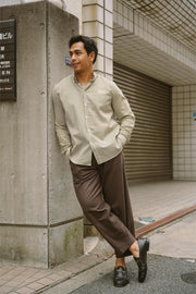 CLASSIC SHIRT IN GREEN STRIPES
