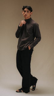 ALAWI IN CHEQUERED BROWN