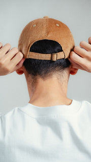 CORDUROY CAP IN TAN