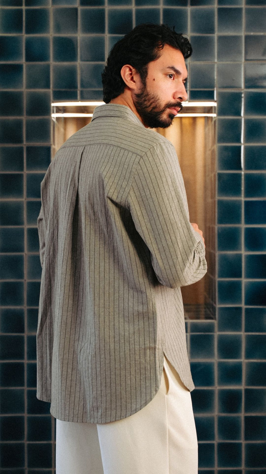 ELIOT IN GREY STRIPES