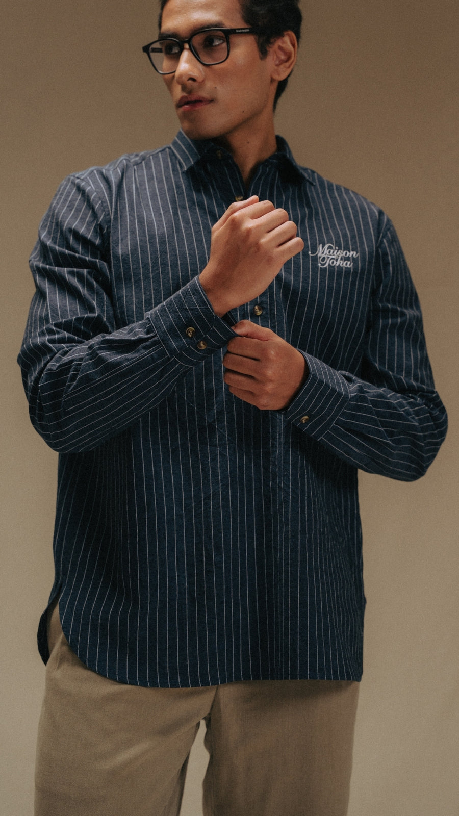 ELIOT IN NAVY STRIPES