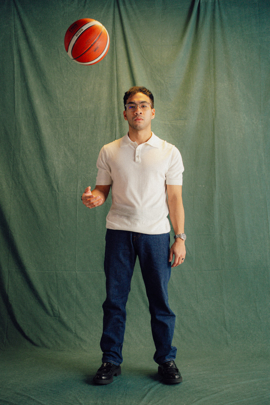 MERCER KNIT SHIRT IN IVORY WHITE