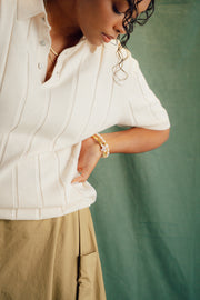 THE RIVERIA POLO IN IVORY WHITE