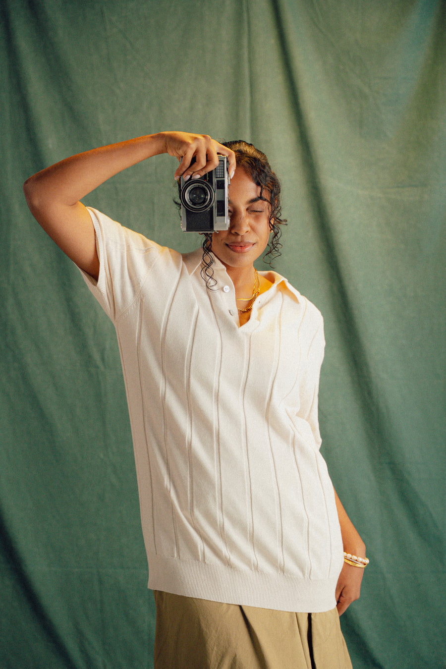 THE RIVERIA POLO IN IVORY WHITE