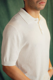 MERCER KNIT SHIRT IN IVORY WHITE