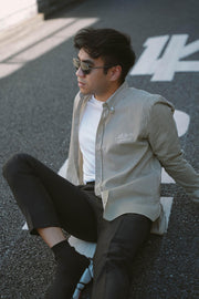 CLASSIC SHIRT IN GREEN STRIPES